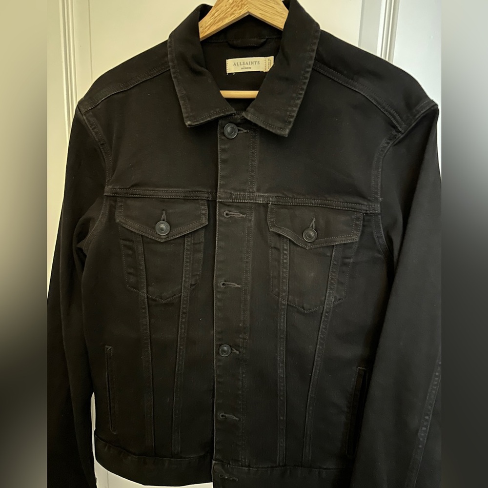 All Saints Black Denim Jacket